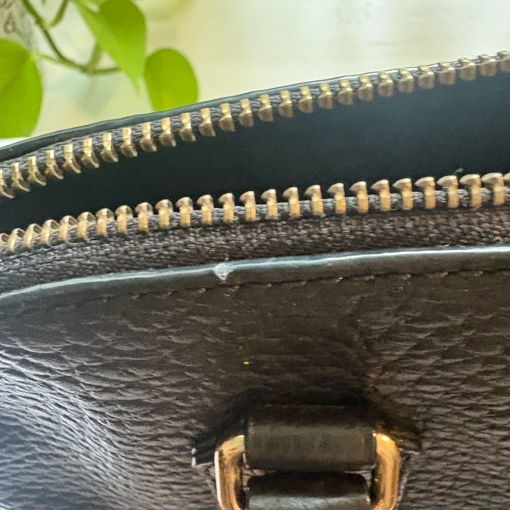kate spade Black Pebbled Leather Satchel with Top Handles - Picture 12 of 15
